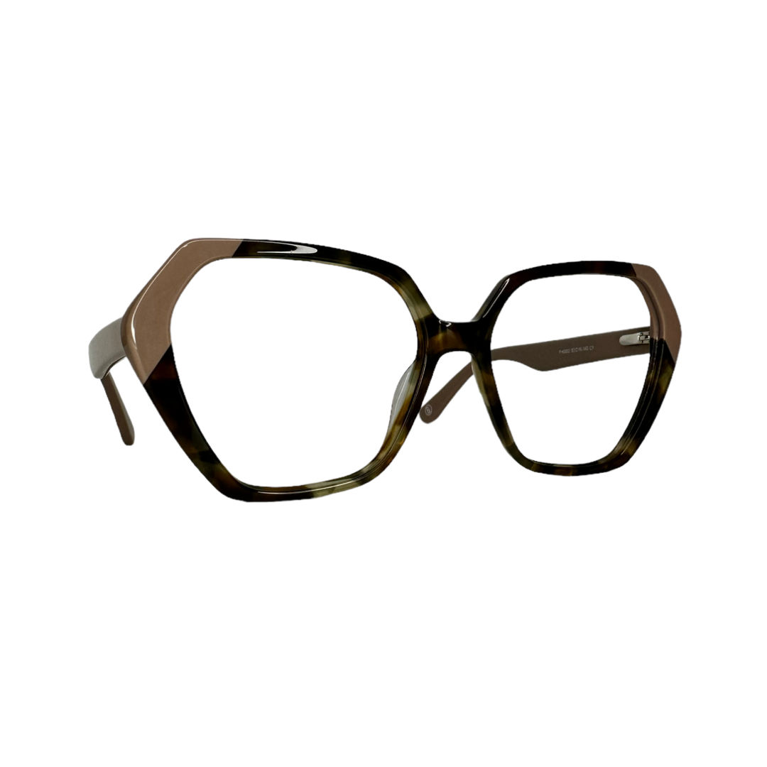 Óculos Feminino Acetato Mesclado Detalhe Nude SUFH0002 C1 53