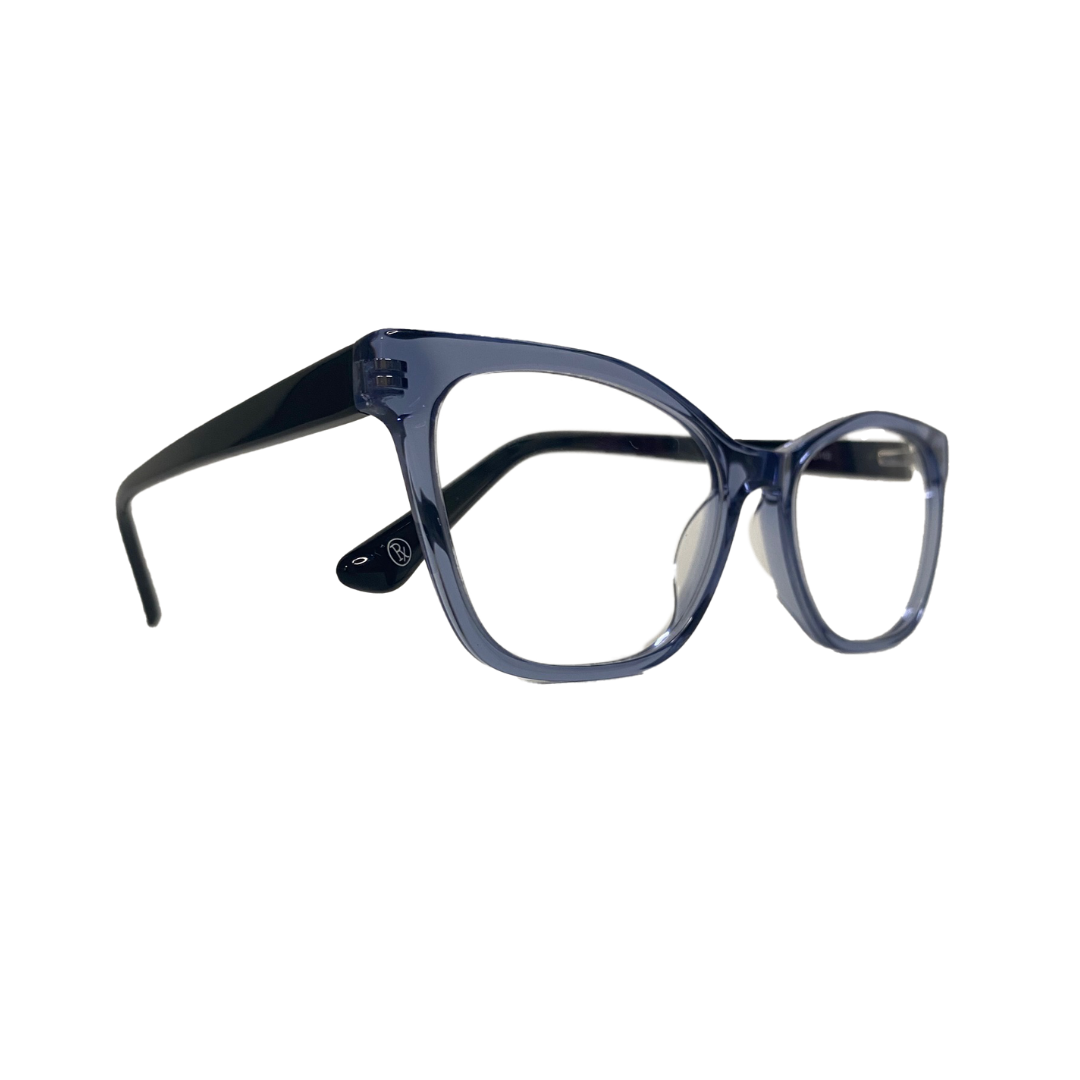 Óculos Feminino Acetato Azul Cristal SUBR44063 C4 52