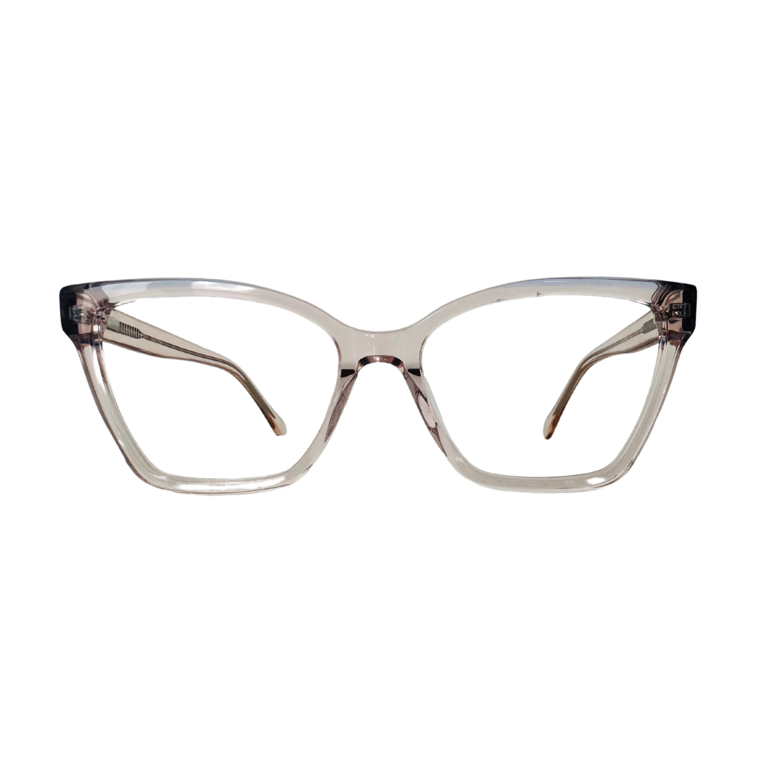 TRANSPARENT ACETATE PRESCRIPTION GLASSES - USSL1499 C3 54