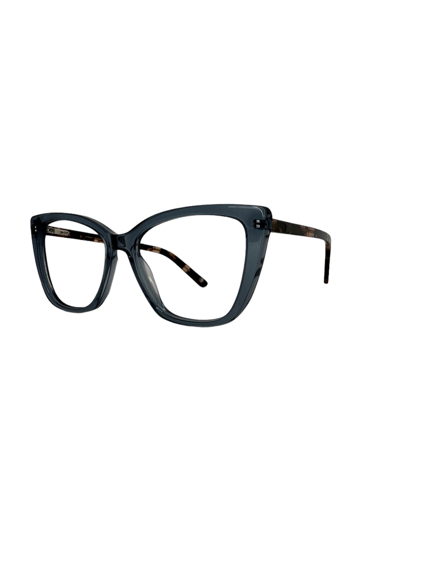 Óculos Feminino Acetado Azul Transparente Haste Mesclado SULQ3040 C10 55