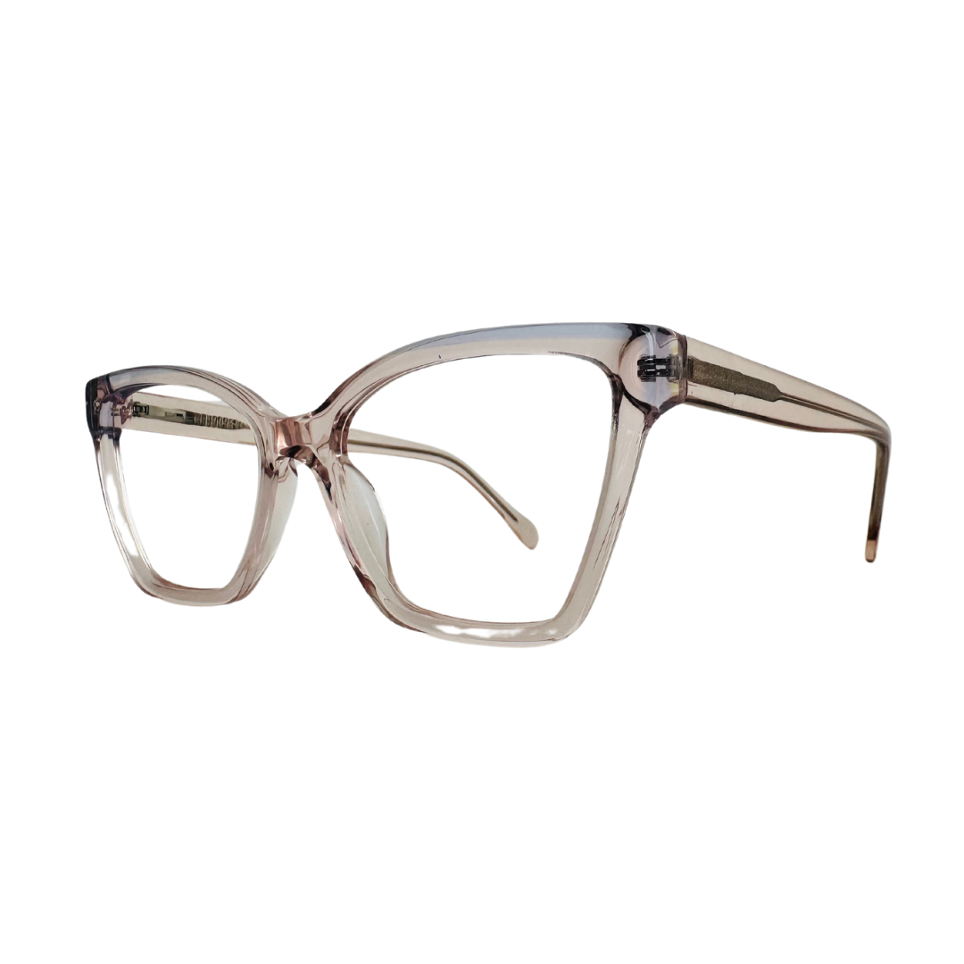 TRANSPARENT ACETATE PRESCRIPTION GLASSES - USSL1499 C3 54