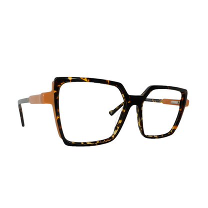 Óculos Feminino de Acetato Mesclado com Haste Revestida em Detalhe Coral SUBW3120 C5 52