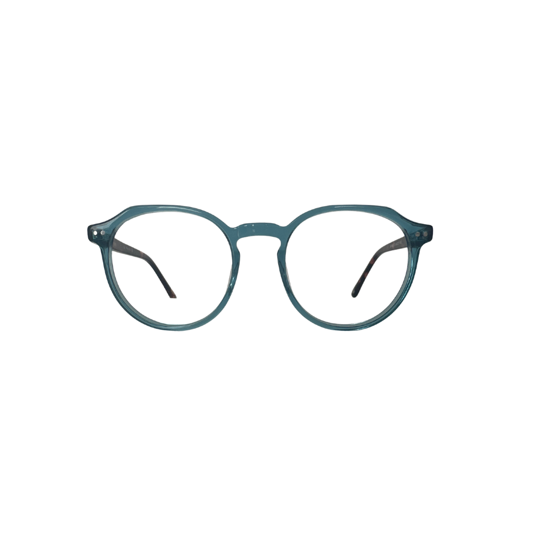 FEMALE PRESCRIPTION GLASSES - BLUE ACETATE WITH TORTOISE PATTERN SUBR1598 C5