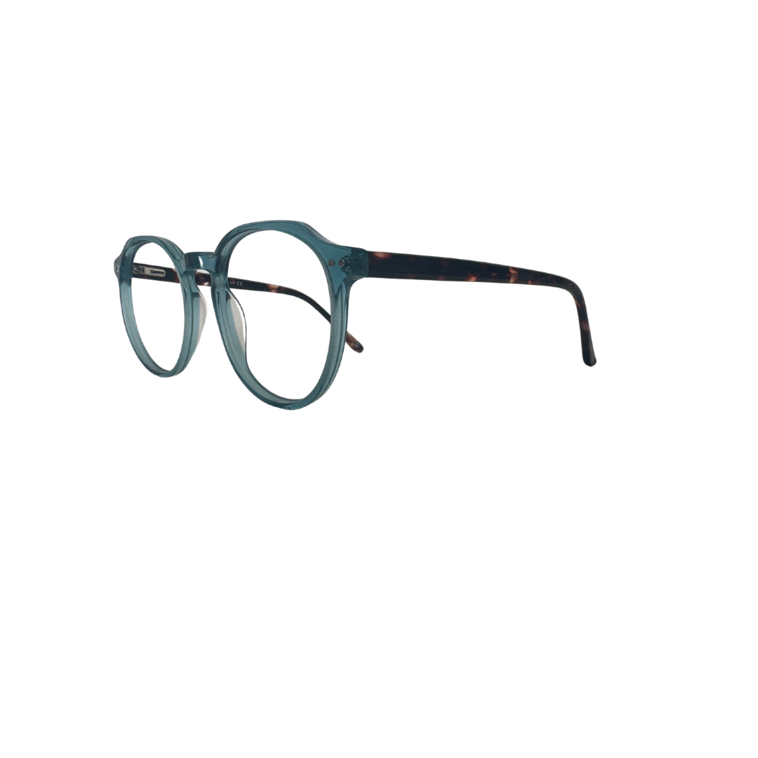 FEMALE PRESCRIPTION GLASSES - BLUE ACETATE WITH TORTOISE PATTERN SUBR1598 C5